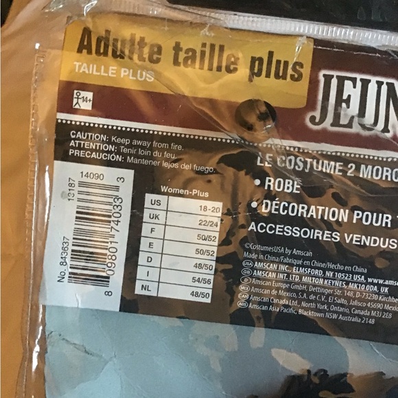 Flashy Flapper plus size 18-20 black dress & headband Halloween costume NEW - Picture 3 of 11